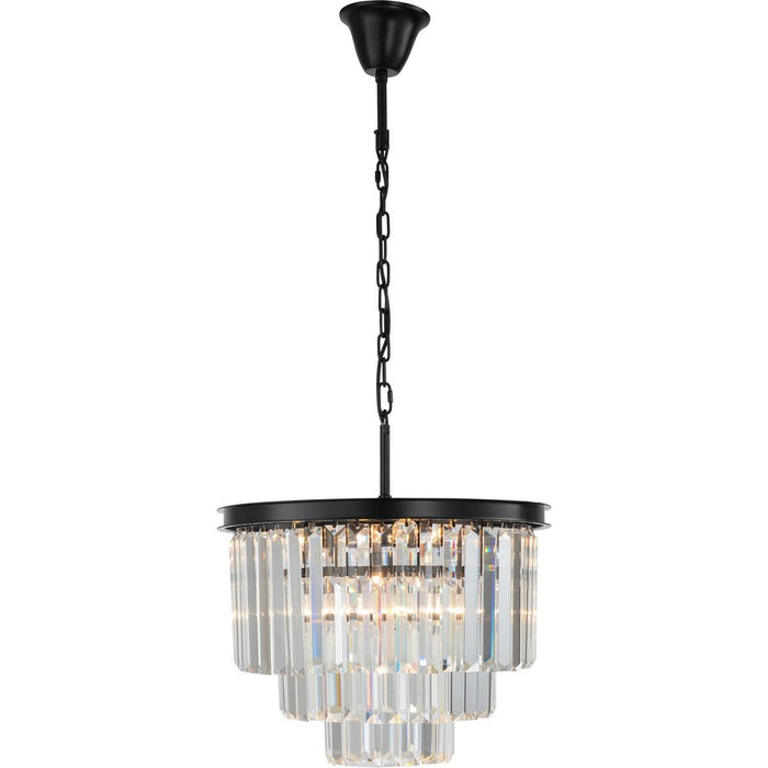 Odeon Large 6 Light Crystal Pendant Bronze - 1000137