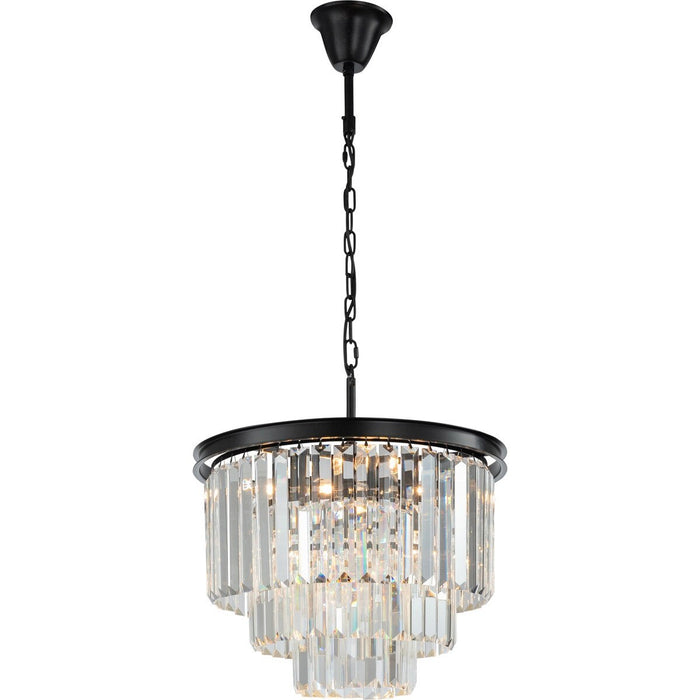 Odeon Large 6 Light Crystal Pendant Bronze - 1000137