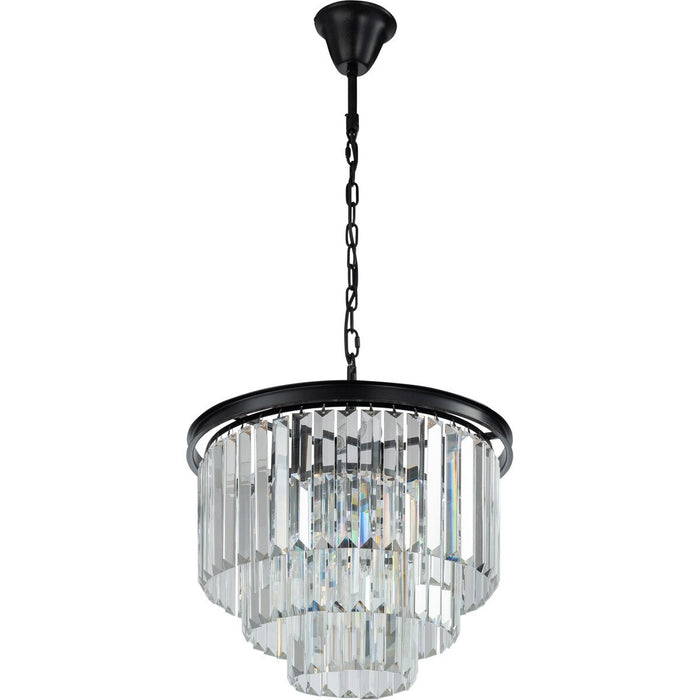 Odeon Large 6 Light Crystal Pendant Bronze - 1000137