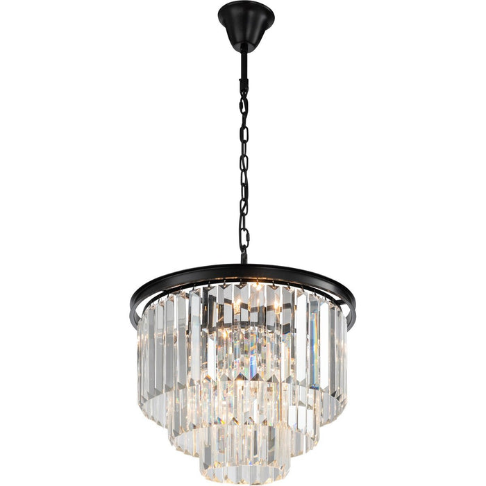 Odeon Large 6 Light Crystal Pendant Bronze - 1000137