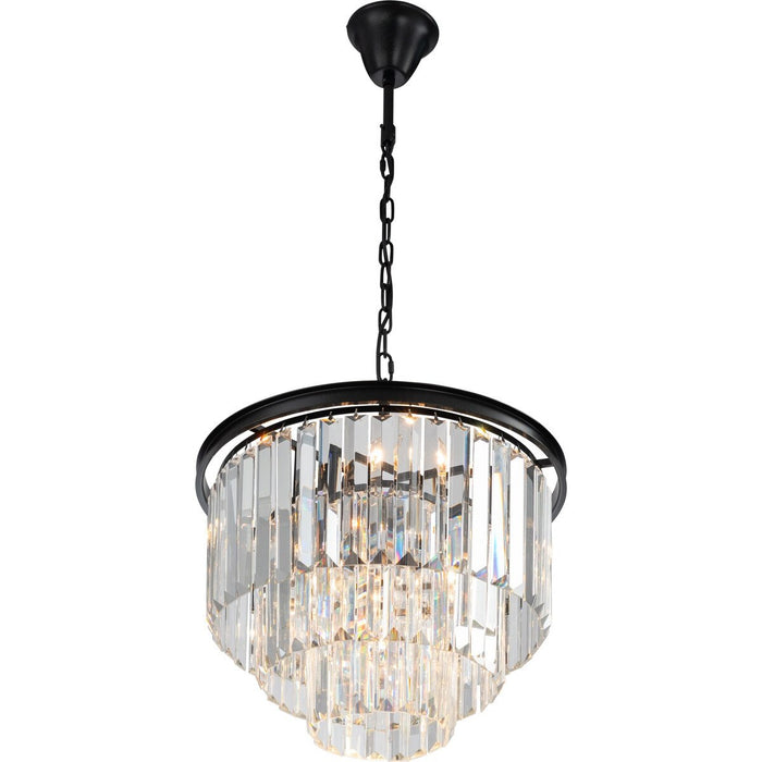 Odeon Large 6 Light Crystal Pendant Bronze - 1000137