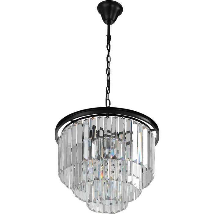 Odeon Large 6 Light Crystal Pendant Bronze - 1000137