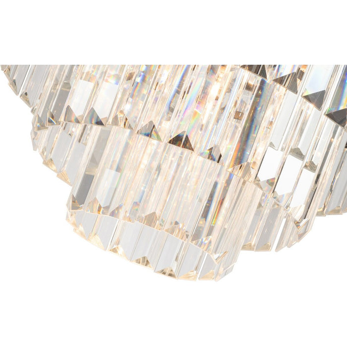 Odeon Large 6 Light Crystal Pendant Bronze - 1000137