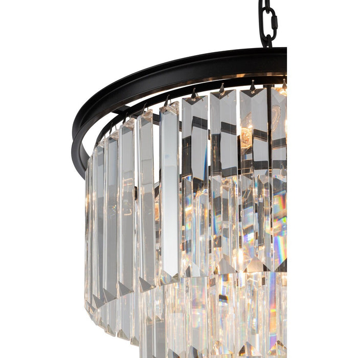 Odeon Large 6 Light Crystal Pendant Bronze - 1000137