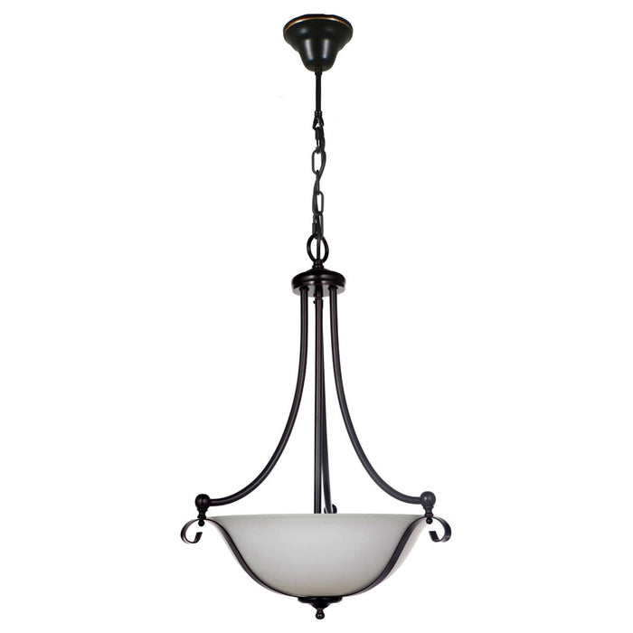 Dallas Single Suspension 3 Light Pendant Bronze - 1000139