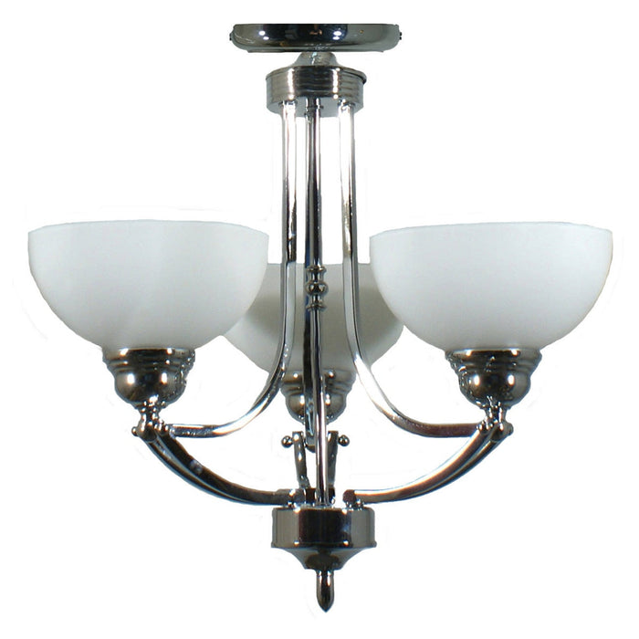 Houston 3 Light Semi-Flush Mount Chrome - 1000247