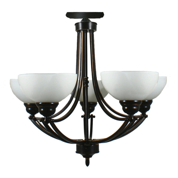 Houston 5 Light Semi-Flush Mount Bronze - 1000252