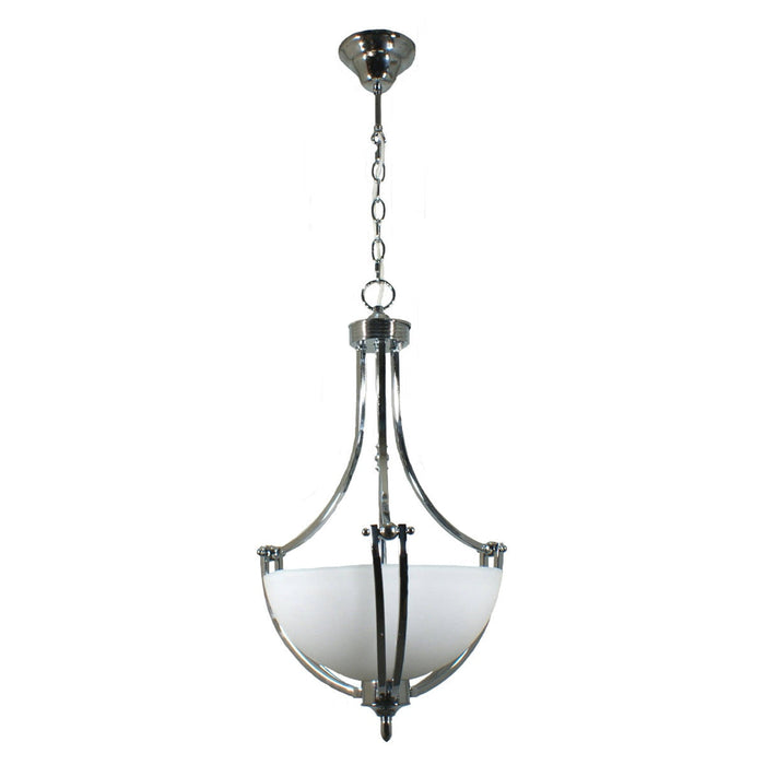 Houston Single Suspension 2 Light Pendant Chrome - 1000261