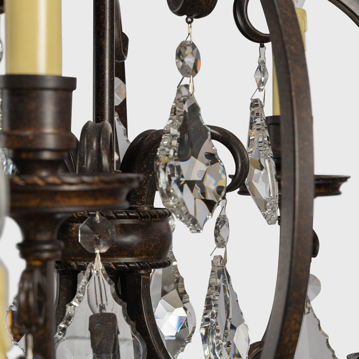 Louis 15th 15 Light Crystal Chandelier Bronze - 1000294