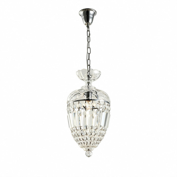Mozart 1 Light Crystal Basket Chrome - 1000341