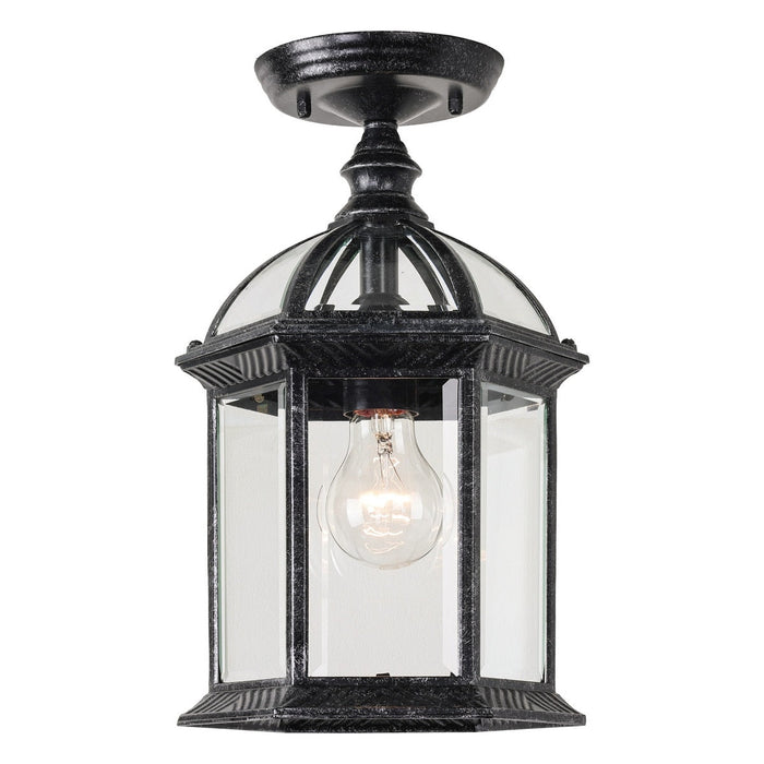Station Under Eave Light Antique Black IP03 - 1000363