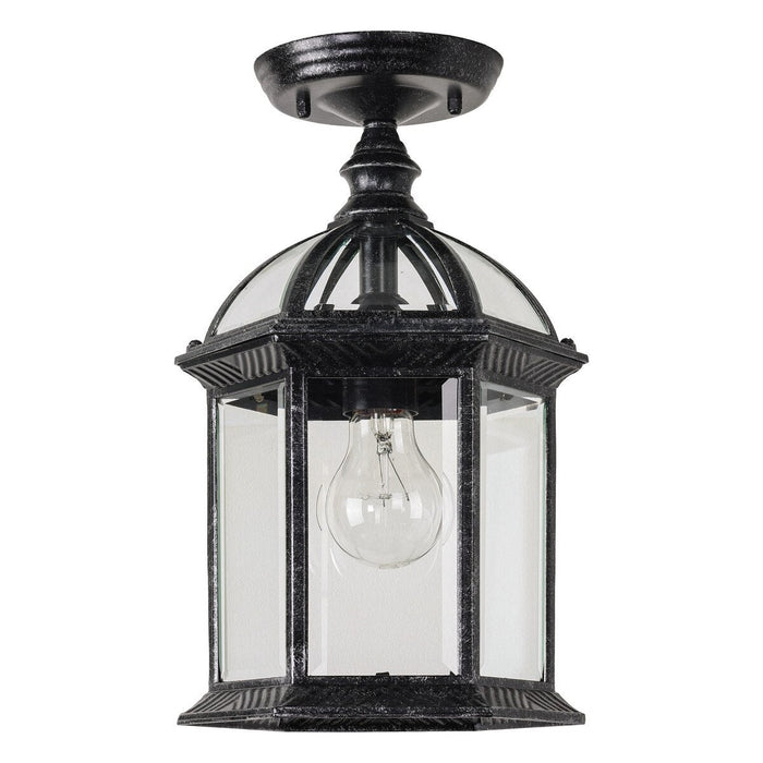 Station Under Eave Light Antique Black IP03 - 1000363