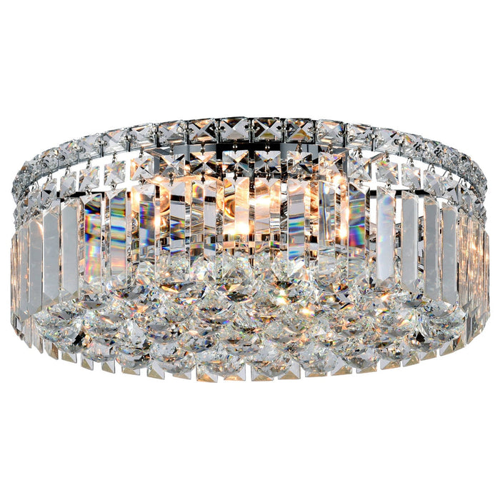 Rotondo Medium 5 Light Crystal Flush Mount Chrome - 1000426