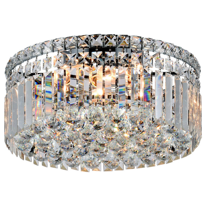 Rotondo Small 3 Light Crystal Flush Mount Chrome - 1000427