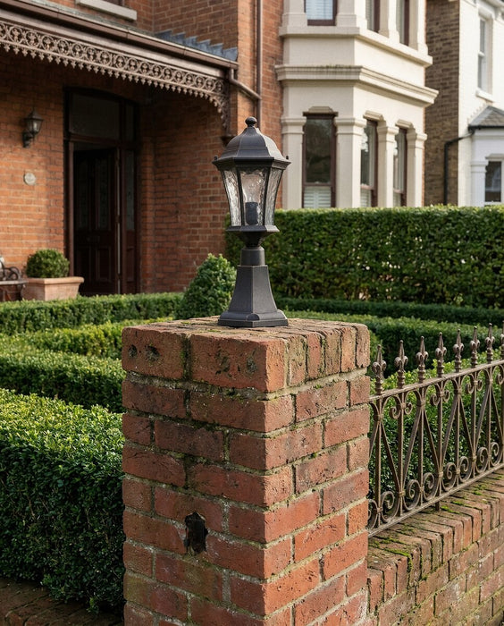 Strand Small Pillar Mount Antique Bronze IP44 - 1000493