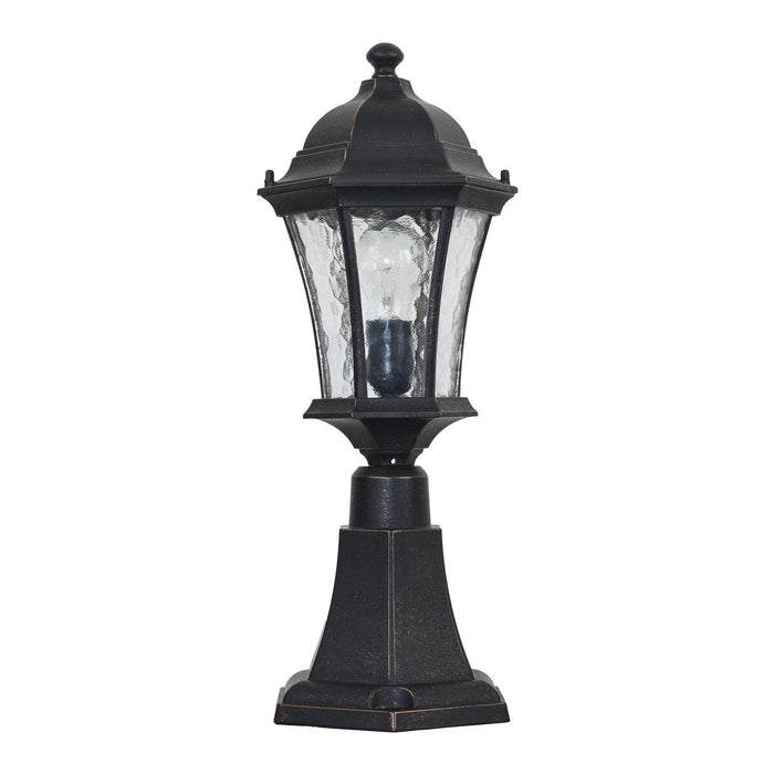 Strand Small Pillar Mount Antique Bronze IP44 - 1000493