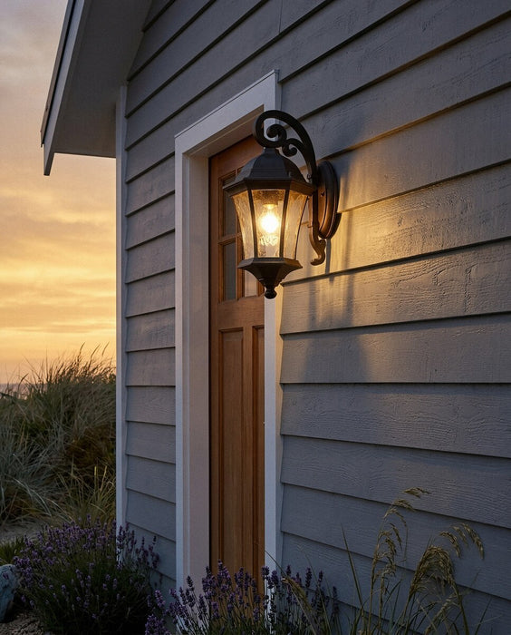 Strand Small Outdoor Wall Light Antique Bronze IP44 - 1000499