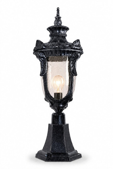 Wellington Medium Pillar Mount Antique Black IP44 - 1000577