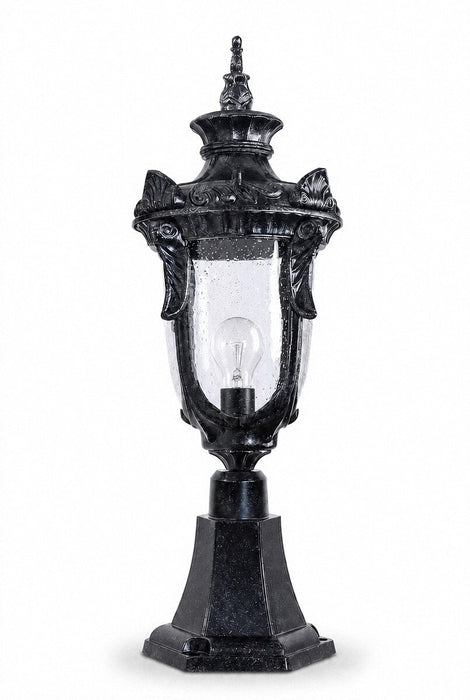 Wellington Medium Pillar Mount Antique Black IP44 - 1000577