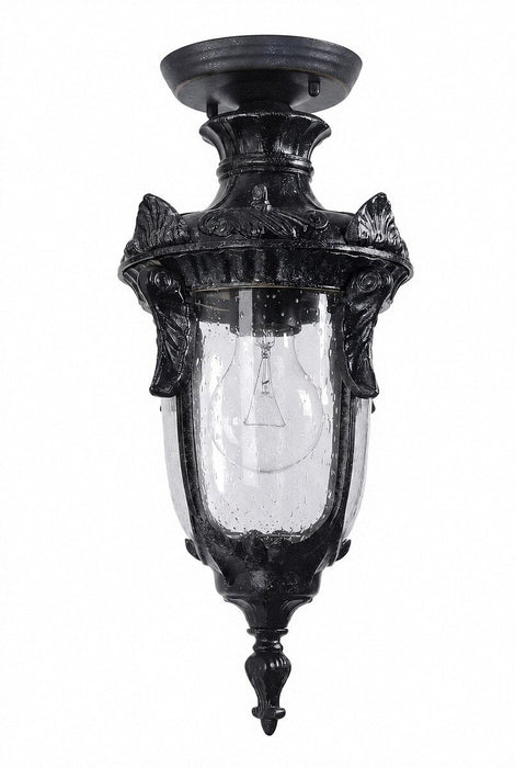 Wellington Small Under Eave Light Antique Black IP44 - 1000580