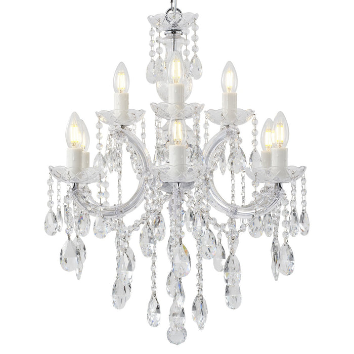 Zurich 9 Light Crystal Chandelier Chrome - 1000608