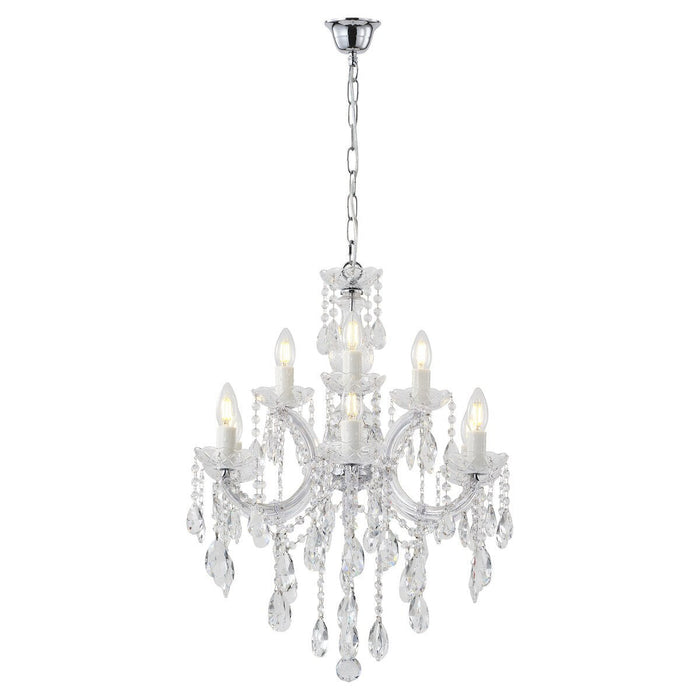 Zurich 9 Light Crystal Chandelier Chrome - 1000608