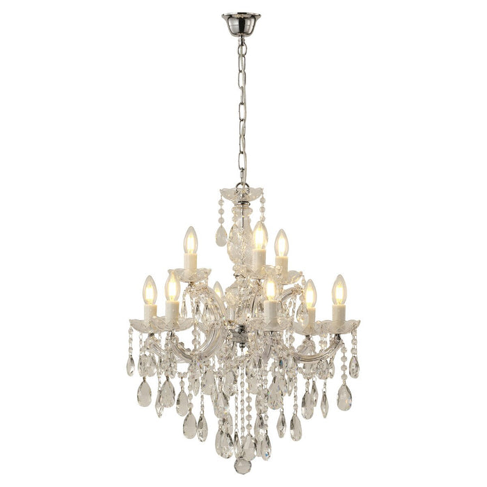 Zurich 9 Light Crystal Chandelier Chrome - 1000608