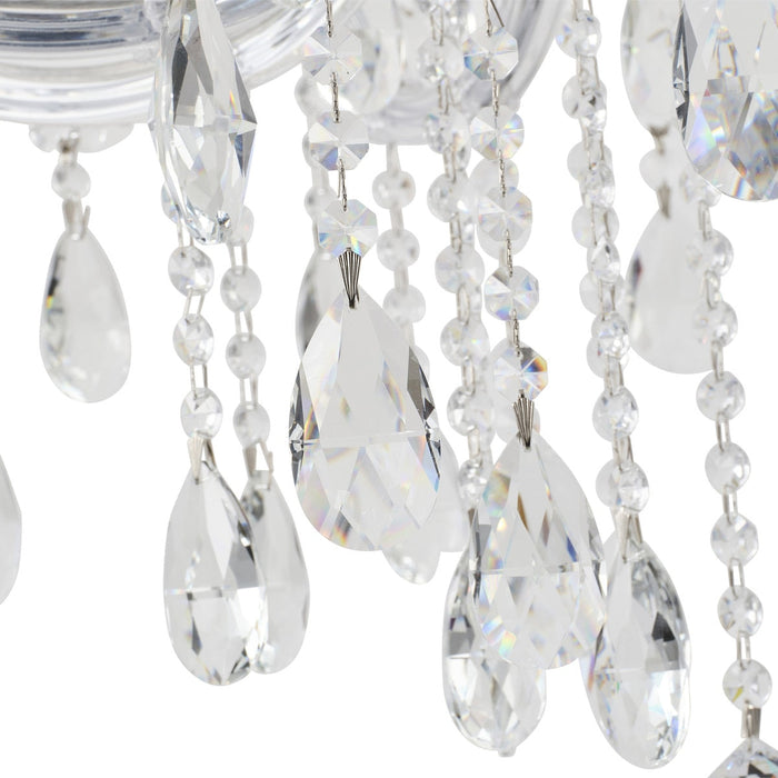 Zurich Chandelier 8 Lights Chrome Aluminium - 1000617