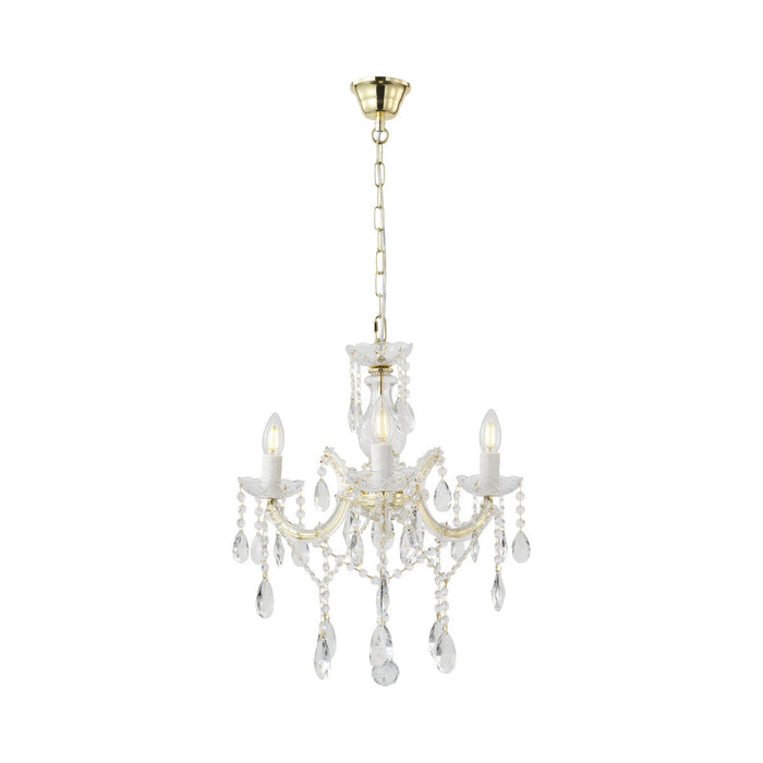 Zurich Chandelier 3 Lights Gold Aluminium - 1000623