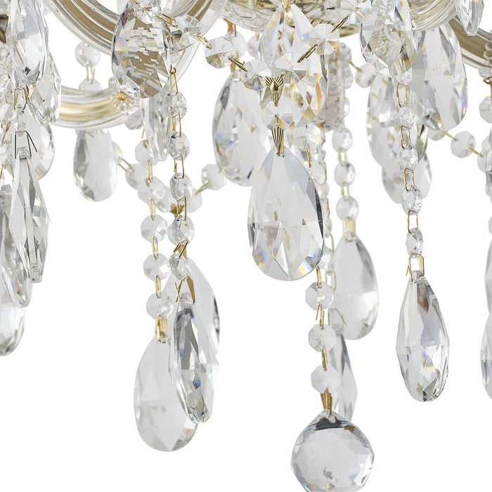 Zurich Chandelier 5 Lights Gold Aluminium - 1000624