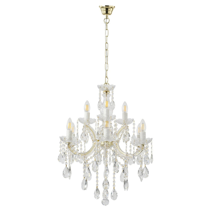 Zurich Chandelier 9 Lights Gold Aluminium - 1000626