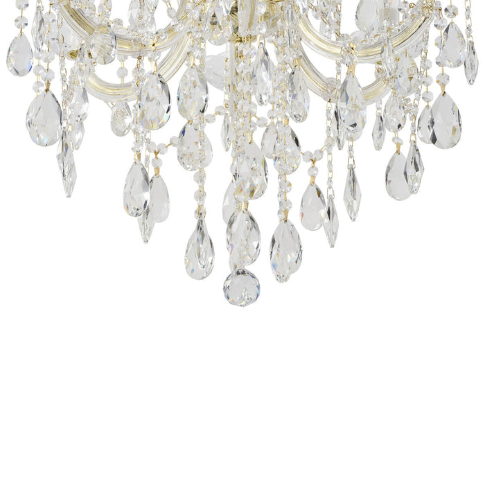 Zurich Chandelier 9 Lights Gold Aluminium - 1000626