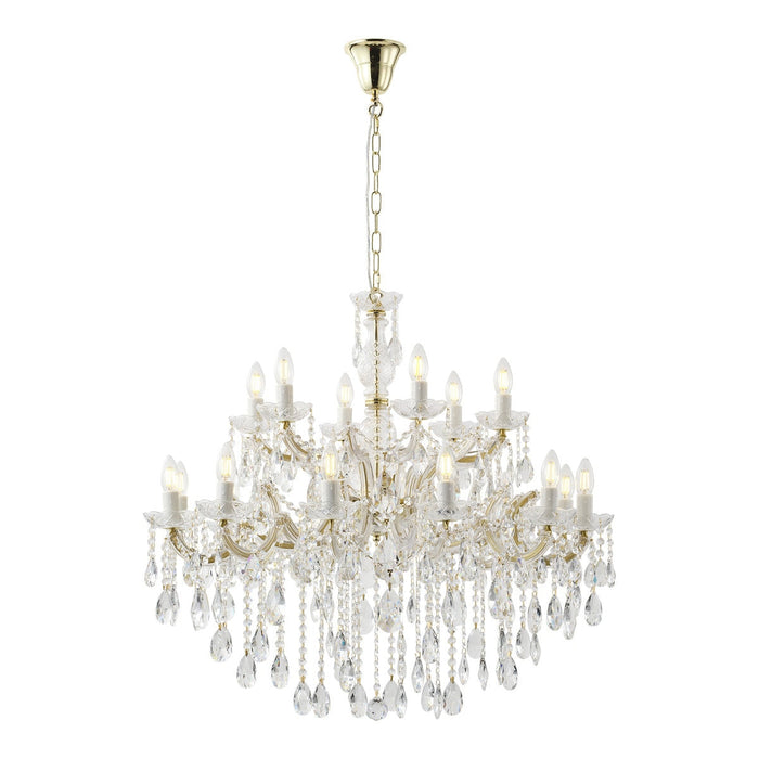 Zurich Chandelier 18 Lights Gold Aluminium - 1000627