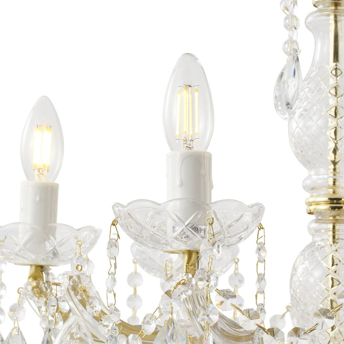 Zurich Chandelier 18 Lights Gold Aluminium - 1000627