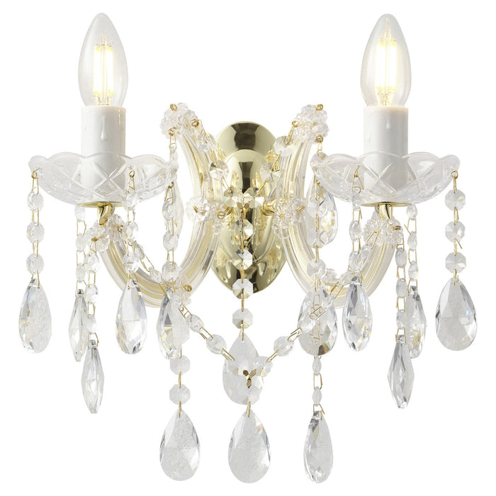 Zurich Wall Sconce 2 Lights Gold Aluminium - 1000628