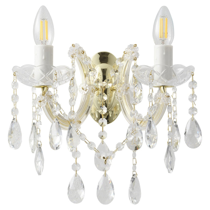 Zurich Wall Sconce 2 Lights Gold Aluminium - 1000628