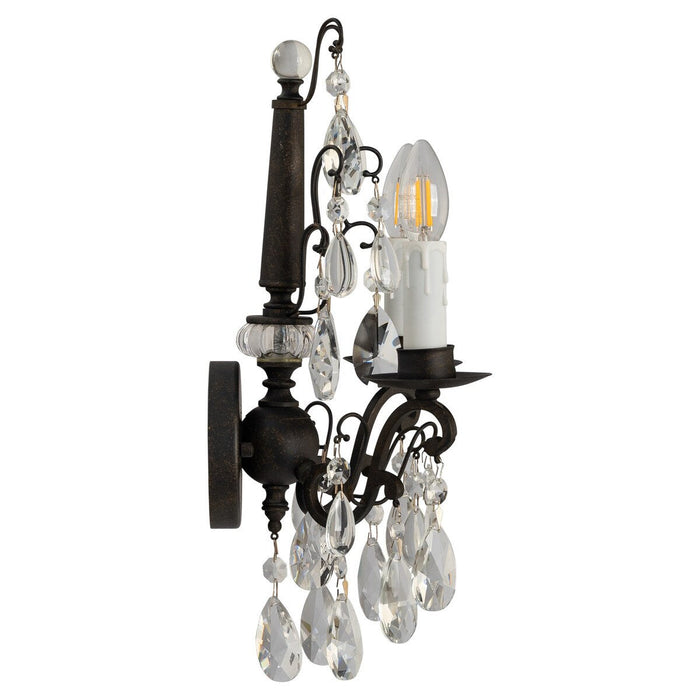 Salzburg 2 Light Crystal Wall Light Bronze - 1000800
