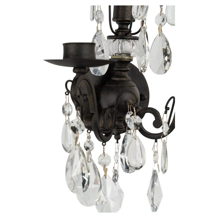 Salzburg 2 Light Crystal Wall Light Bronze - 1000800