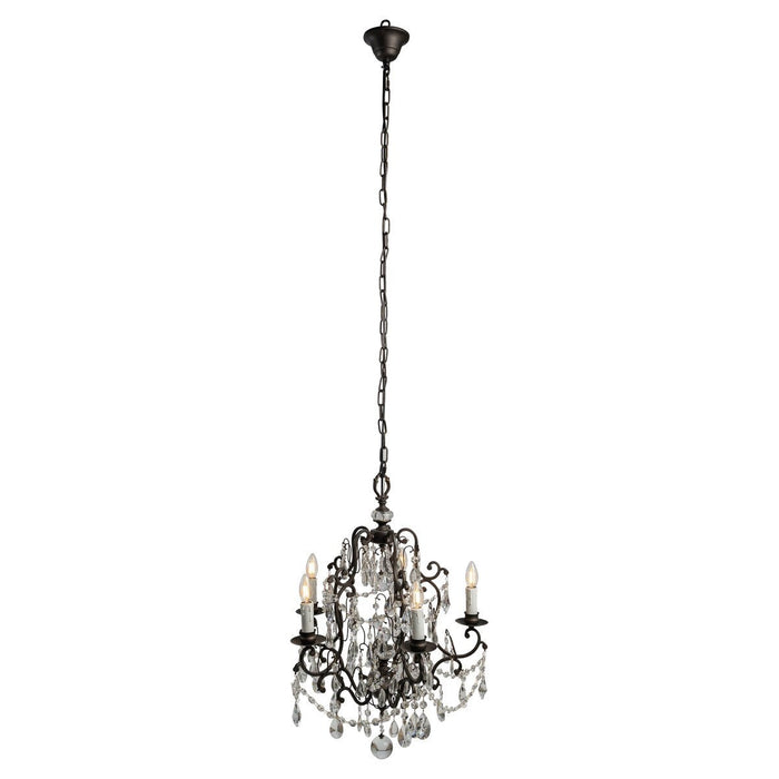 Salzburg 5 Light Crystal Chandelier Bronze - 1000803