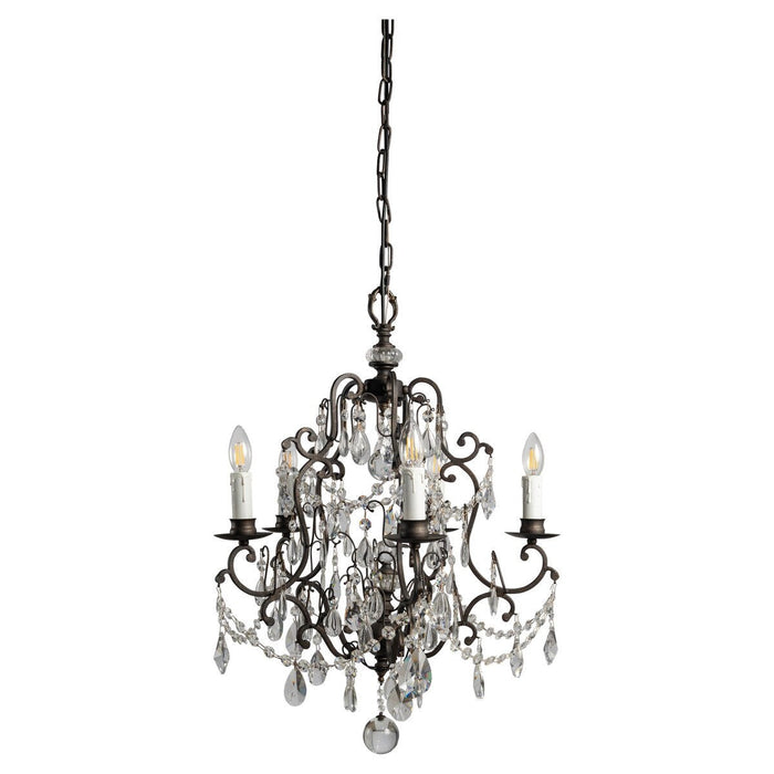 Salzburg 5 Light Crystal Chandelier Bronze - 1000803