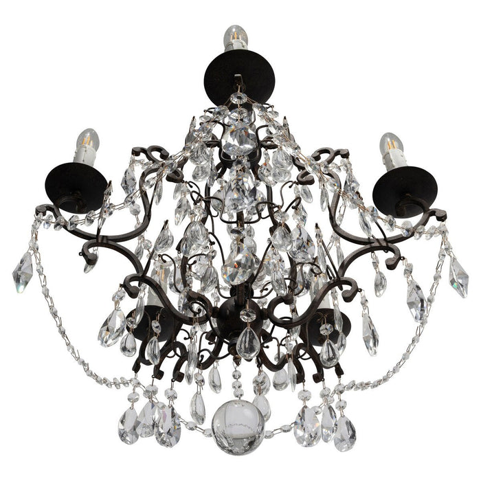 Salzburg 5 Light Crystal Chandelier Bronze - 1000803