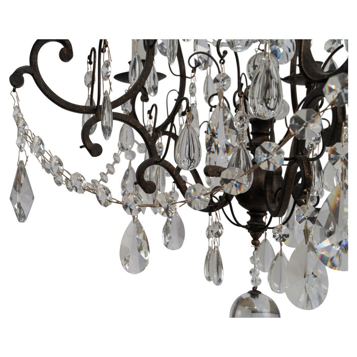 Salzburg 5 Light Crystal Chandelier Bronze - 1000803