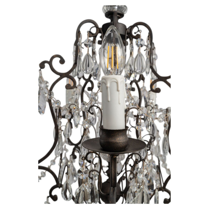 Salzburg 5 Light Crystal Chandelier Bronze - 1000803