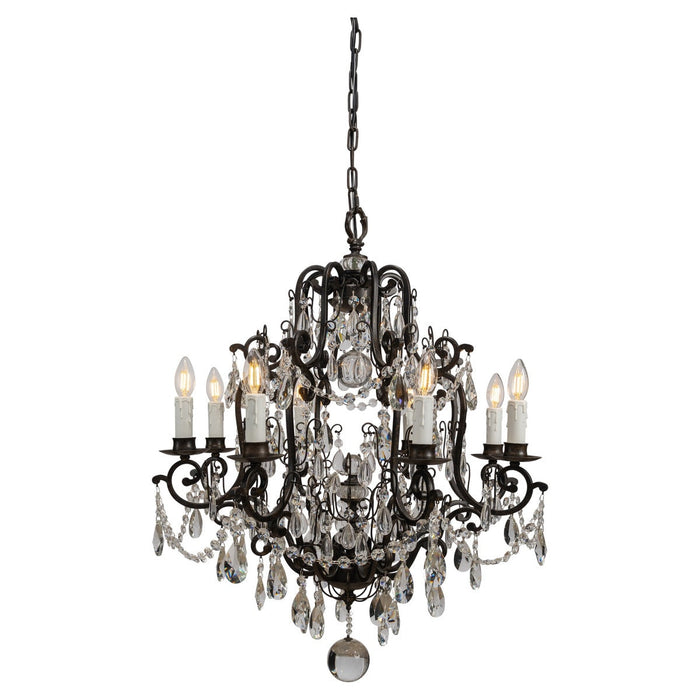 Salzburg 8 Light Crystal Chandelier Bronze - 1000804