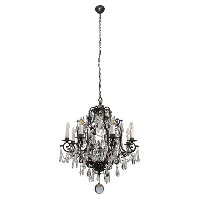 Salzburg 8 Light Crystal Chandelier Bronze - 1000804