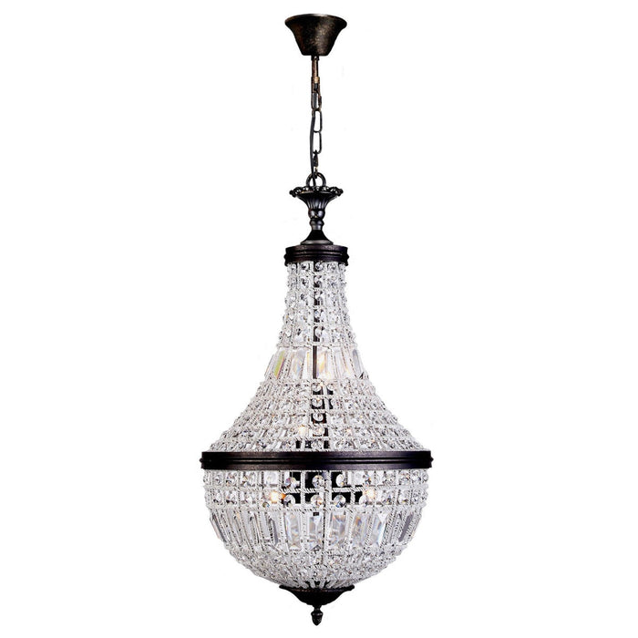 Marseilles Medium 6 Light Crystal Basket Bronze - 1000808