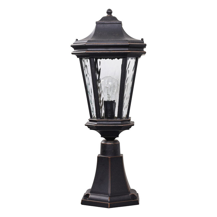 Tilburn Large Pillar Mount Antique Bronze IP44 - 1000815
