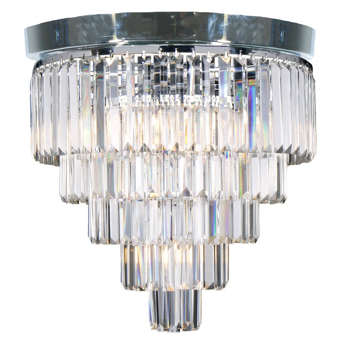Celestial 6 Light Crystal Flush Mount Chrome - 1001096