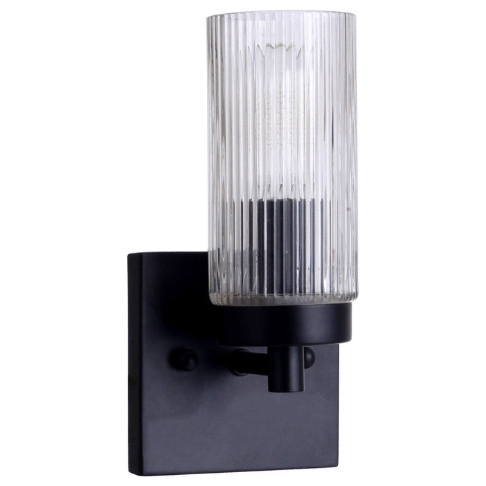 Chester 1 Light Wall Light Matt Black - 1001106