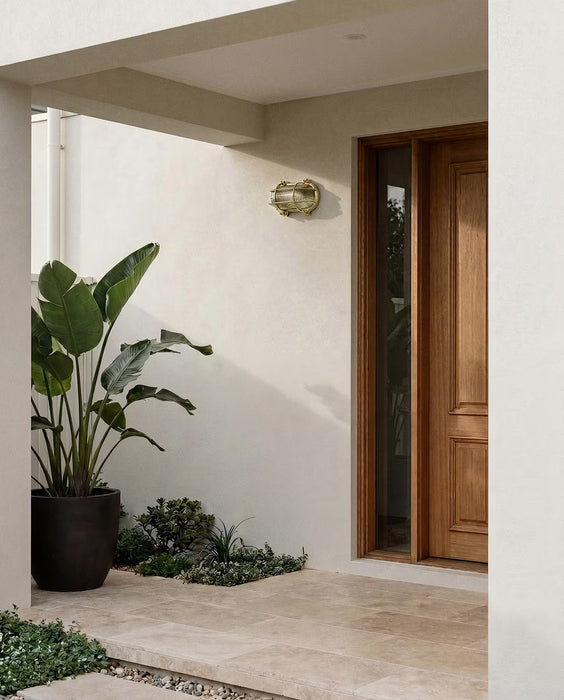 Admiral Outdoor Wall Light Solid Brass IP56 - 1001201